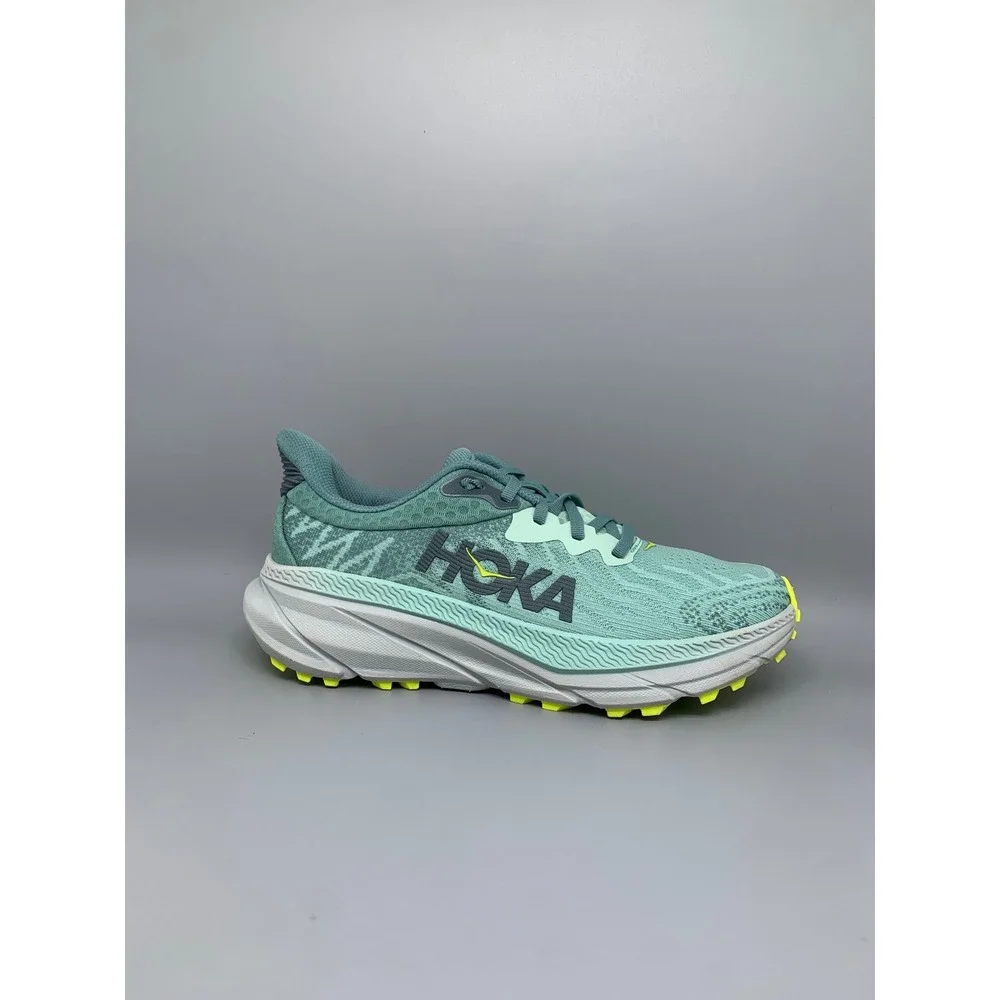 Hoka One Challenger ATR 7 Green Trail Running Shoes Women's Sz 7.5B